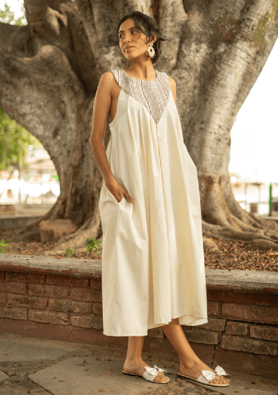 ✅ Vestido Maíz | Algodón Orgánico y Tejido Zapoteco | Textil Vivo