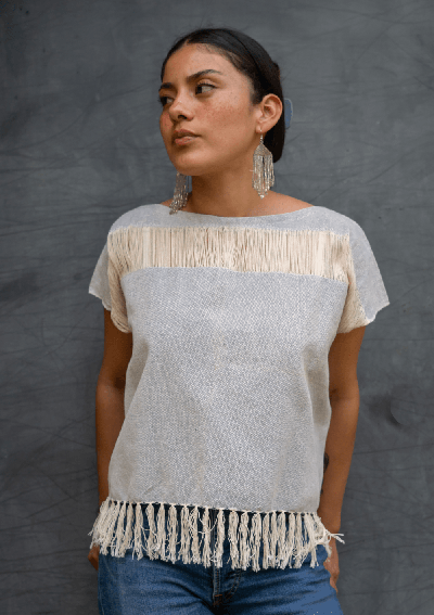 Blusa María: Moda Artesanal en Algodón de Telar | Textil Vivo