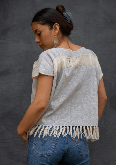 Blusa María: Moda Artesanal en Algodón de Telar | Textil Vivo